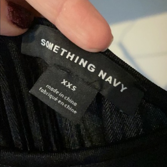 Something Navy long XXS floor length black dress - Picture 4 of 6